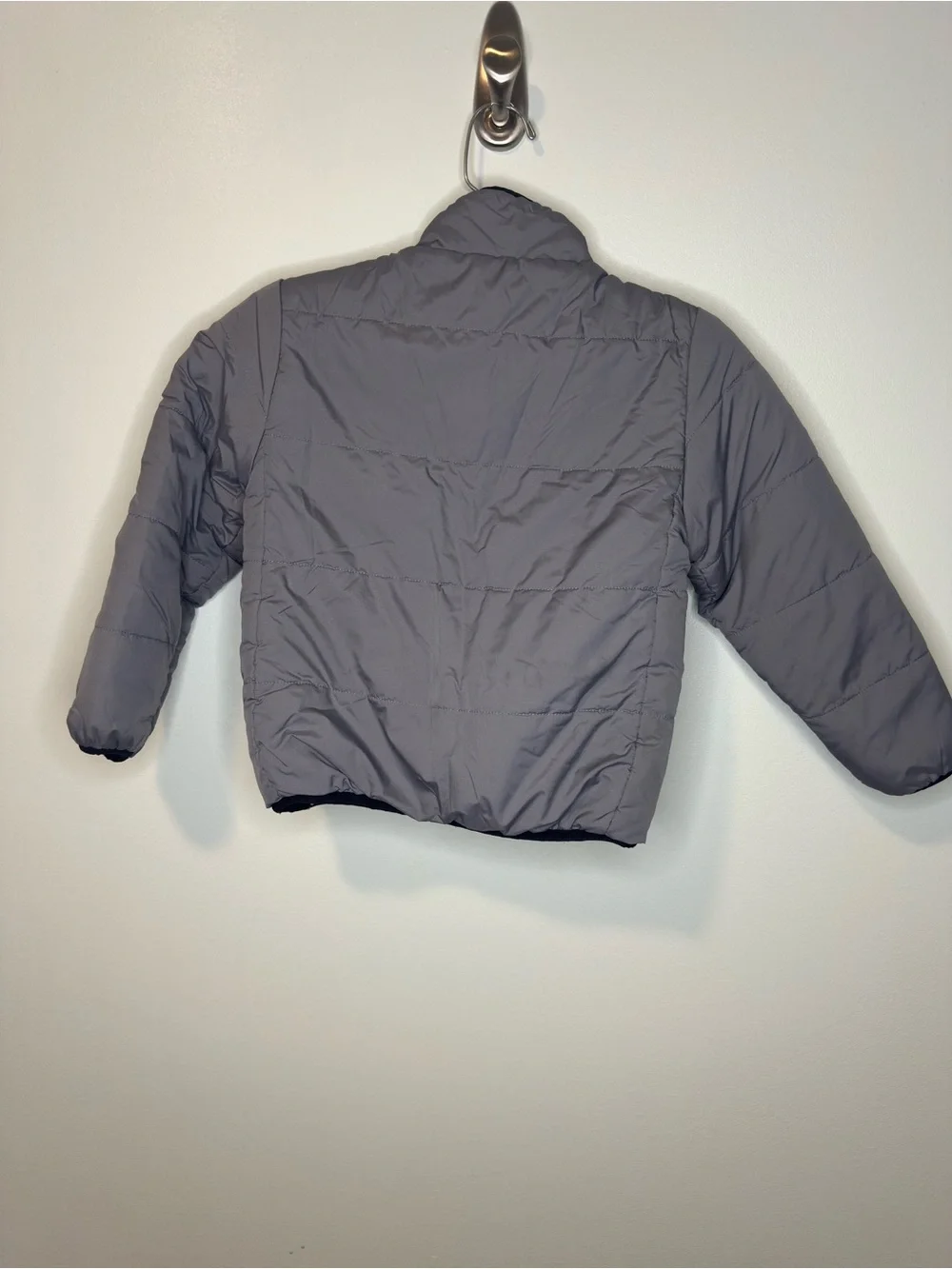 Member's Mark Boys Gray & Black Reversible Full-Zip Fleece Jacket